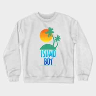 Island Boy Palm Tree Florida Crewneck Sweatshirt